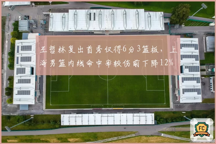 王哲林复出首秀仅得6分3篮板,上海男篮内线命中率较伤前下降12%