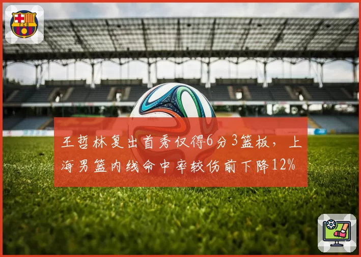 王哲林复出首秀仅得6分3篮板，上海男篮内线命中率较伤前下降12%